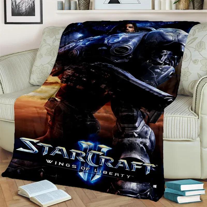 3D-Retro-Spiel StarCraft Gamer-Decke, weiche Überwurfdecke für Zuhause, Schlafzimmer, Bett, Sofa, Picknick, Reisen, Büro, Ruhedecke, Decke, Kinder