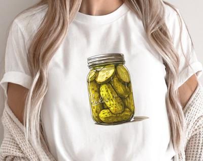 Gurkenglas Grafik-T-Shirt, Lustiges Foodie-T-Shirt