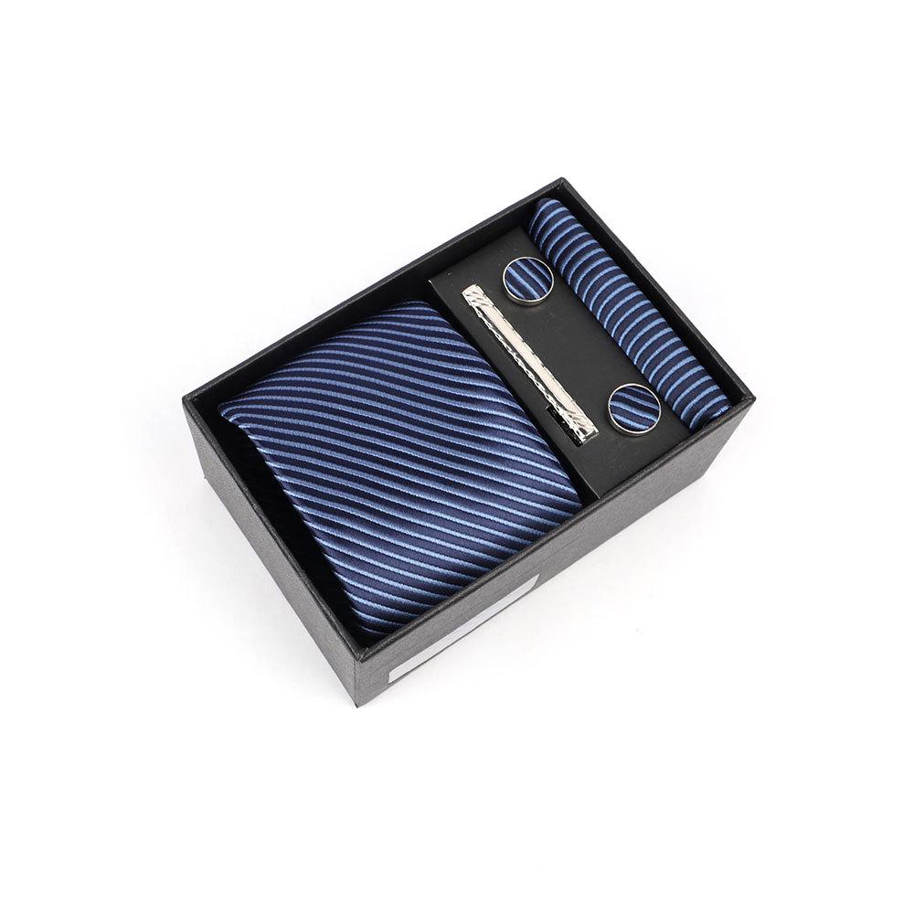 Luxury Men's Tie Gift Box with High-End Jacquard Embroidery