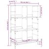 VidaXL Bibliothèque sonoma gris 78,5x33x117,5 cm bois d'ingénierie 835252