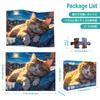 CHengQiSM 100-Piece Jigsaw Puzzle, Large Pieces, Sleeping Cat, Kids' 100-Piece Puzzle, Beginner's Cat Toy, Ages 6 and Up, Gift (45x35cm)