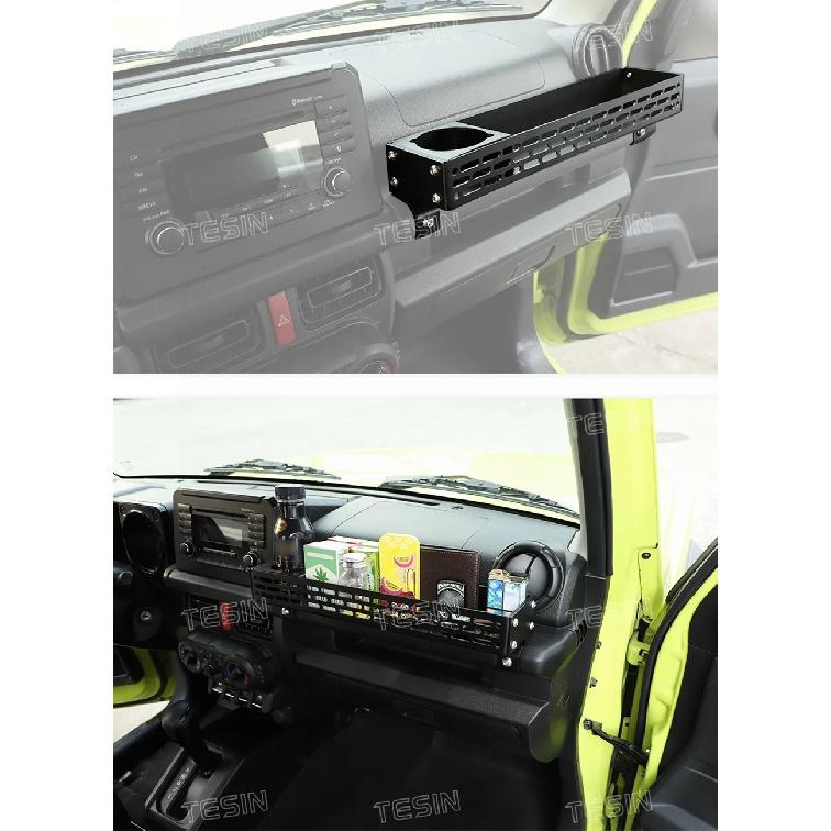 Caja de Almacenamiento de Expansión con Soporte para Teléfono Organizador para Manillar de Copiloto TESIN Para Suzuki Jimny 2019 2020 2021 2022 2023 Accesorios