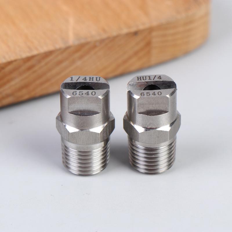 2Pcs Bspt High Pressure Flat Fan Nozzle 65 Degree Hvv Water Spray Nozzle For Cleaning