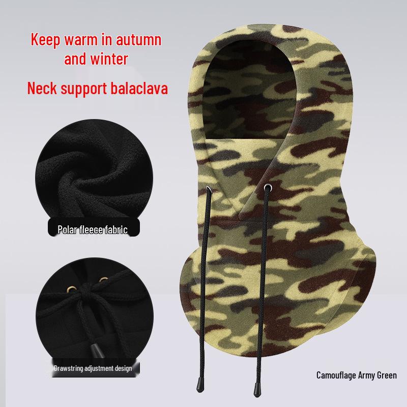 Adjustable Winter Fleece Ski Mask & Neck Warmer Pullover Hat