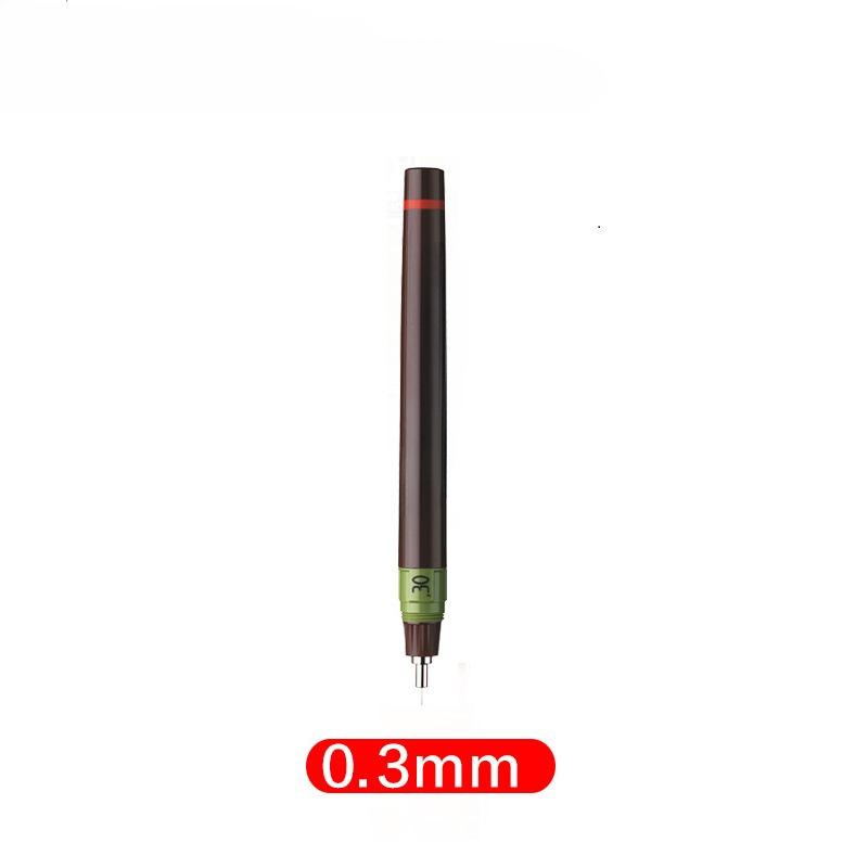 Červený kroužek, citlivé jehlové pero, kreslicí pero, doplňovatelné a inkoustové jehlové pero