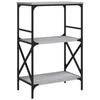 VidaXL Bibliothèque à 3 niveaux sonoma gris 59x35x90,5 cm 837615