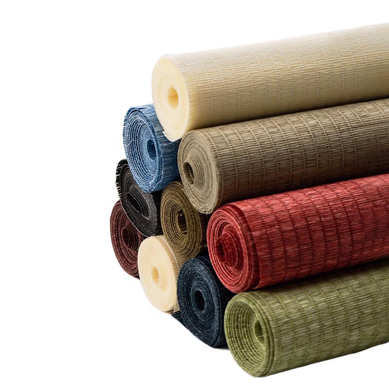 Hantun Chinese Style Waterproof Straw Woven Bamboo Tea Mat