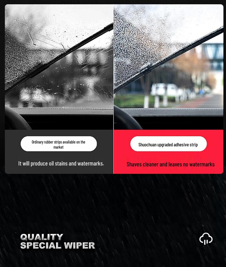 Geely Galaxy L6 Frameless Wiper 23-24 Model with Silent Rubber Strip