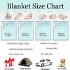 Cute Donkey Fleece Blanket Farm Animal Collage Soft Cozy Throw Home Decor for Living Room or Bedroom Gift for Animal Lovers