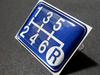 Tuningfan Shift Pattern Emblem Blue Lower Right R for 6