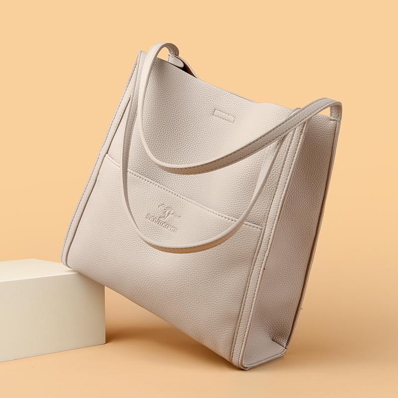 Borsa a tracolla da donna in vera pelle 3 scomparti borse a spalla femminili di alta qualità