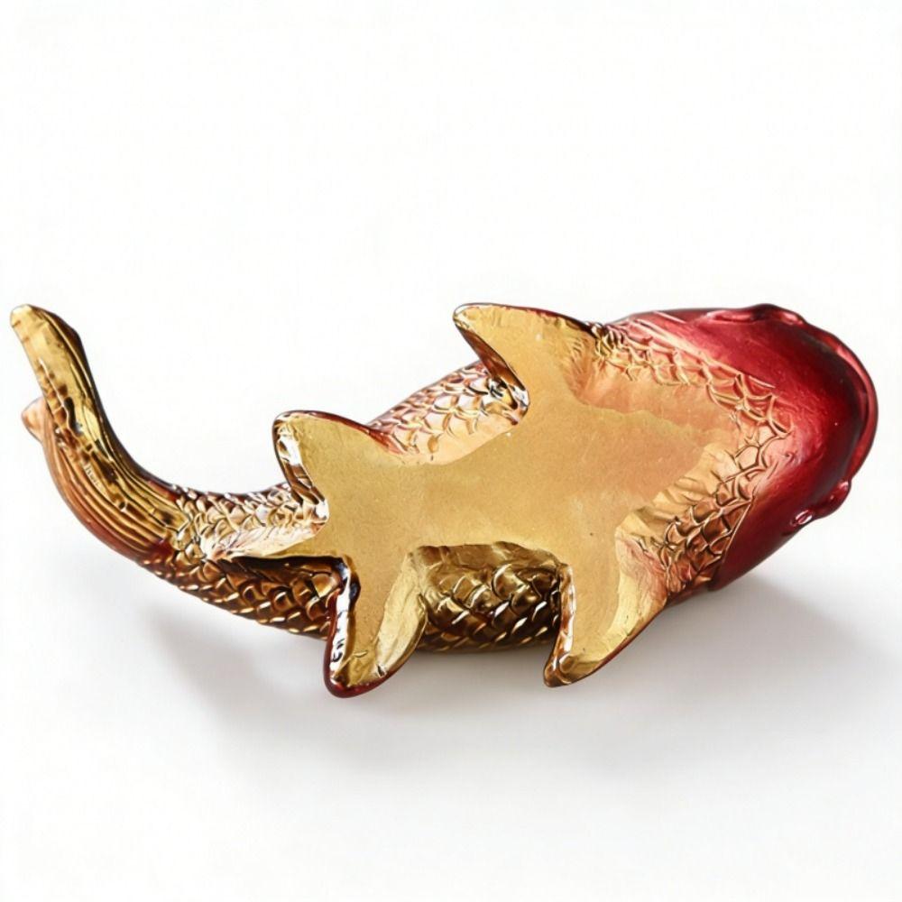 Heat Sensitive Tea Play Decoration Resin Koi Fish Tea Pet for Kung Fu Tea Lovers Gifts
