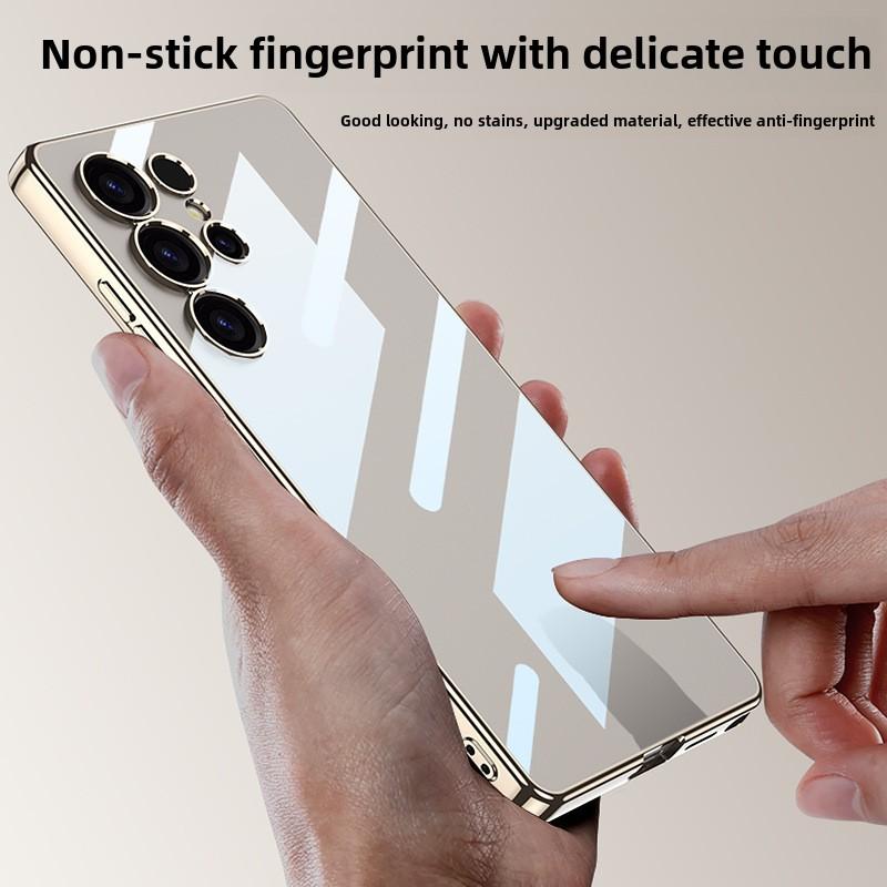 Galaxy S25 Ultra Electroplating Clear Phone Case for Samsung Galaxy S25 Ultra Hard Shell Transparent Protective Cover