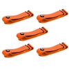 5X Herzfrequenz-Brustgurt Für Coospo Polar Wahoo Garmin Halterung Herzfrequenz-Sensor Monitor Elastisches Weiches Band Orange
