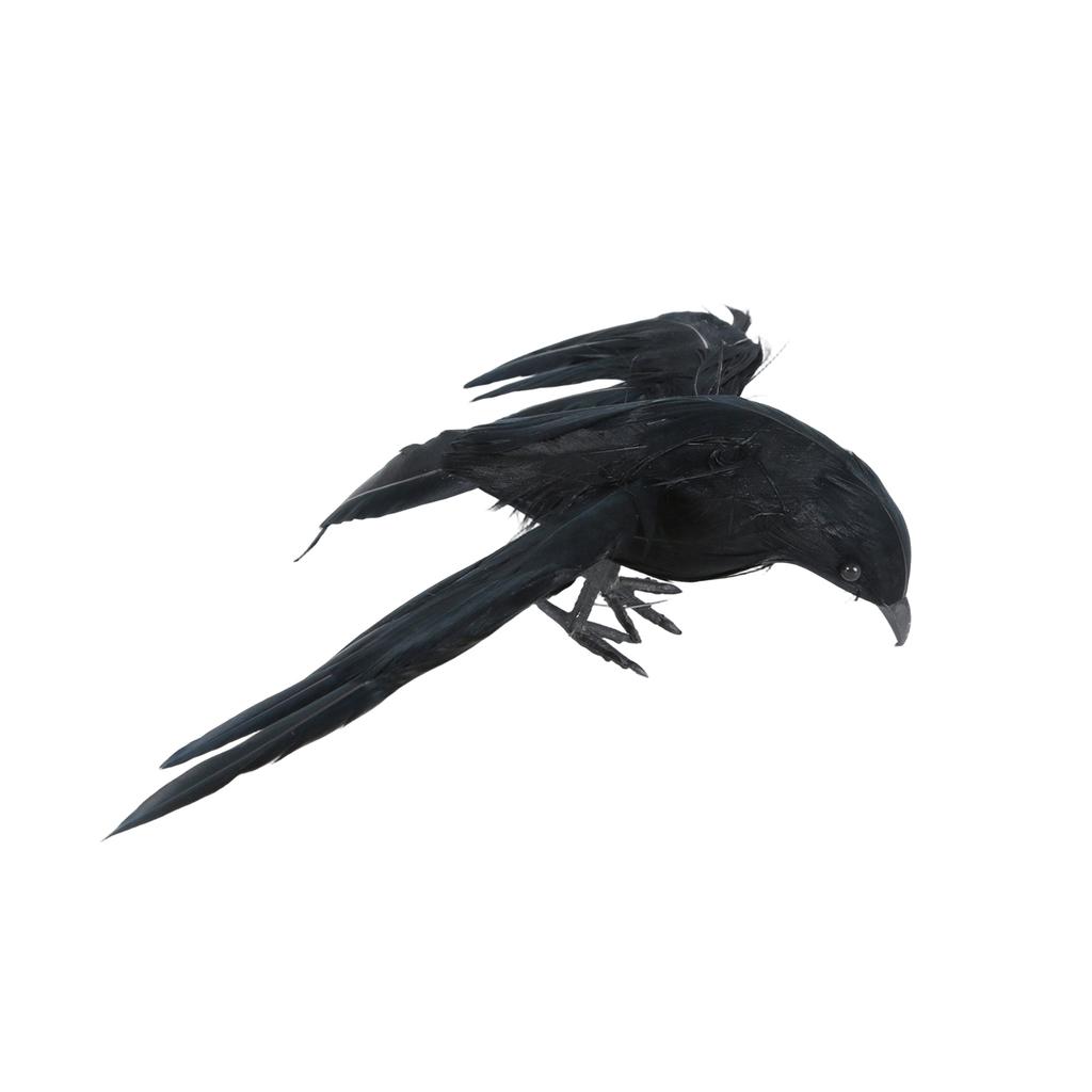 Halloween Tabletop Decoration - Realistic Black Figurine for Holiday Decor