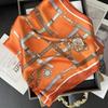 Luxury 70*70Cm Square Scarf For Women Soft Satin Neckerchief Female Hair Bands Elegant Ladies Bag Ribbon Headband Bandana Shawl