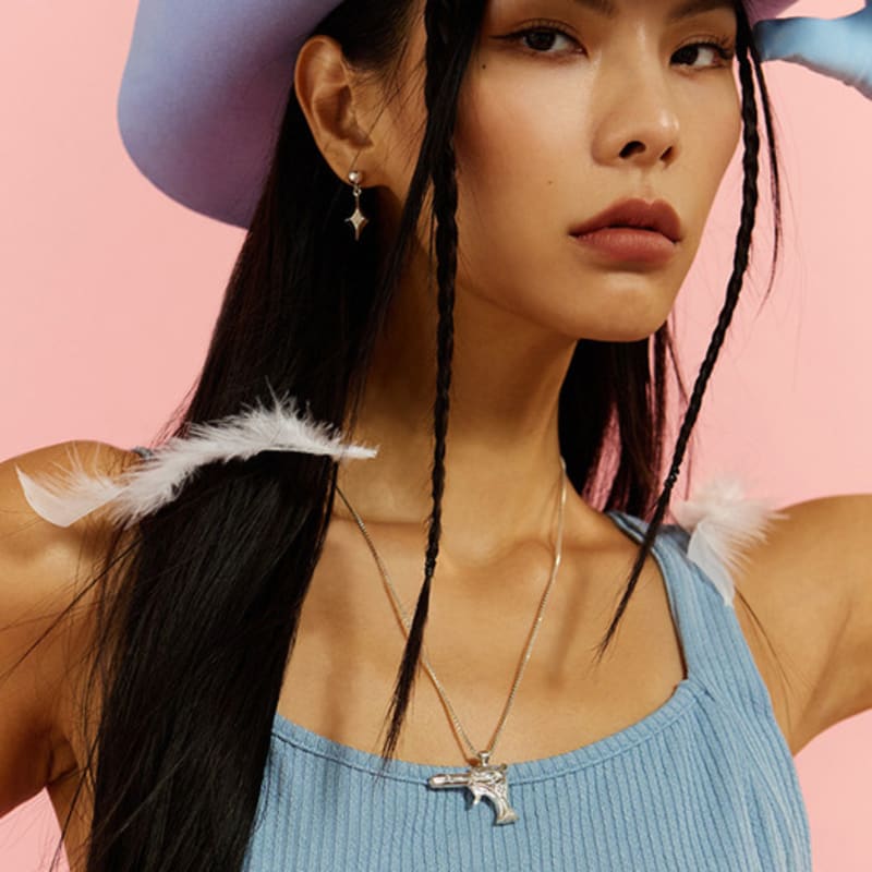 NIMBUS Love Gun Pendant Necklace (WH)