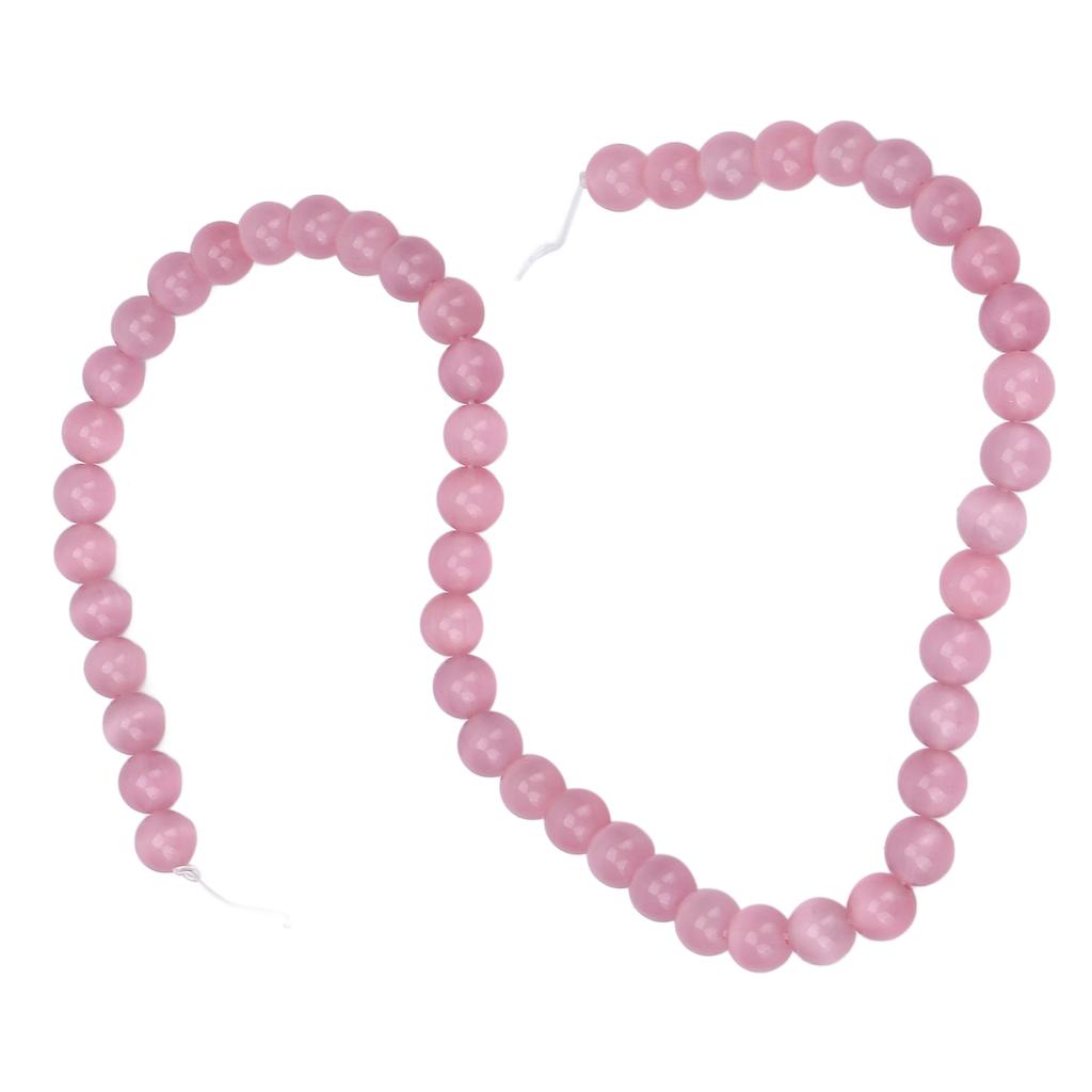 8mm Schmuck DIY Steinperle Zarte Handarbeit Halskette Armband Herstellung Runde Perlen für SchmuckgeschäftPink