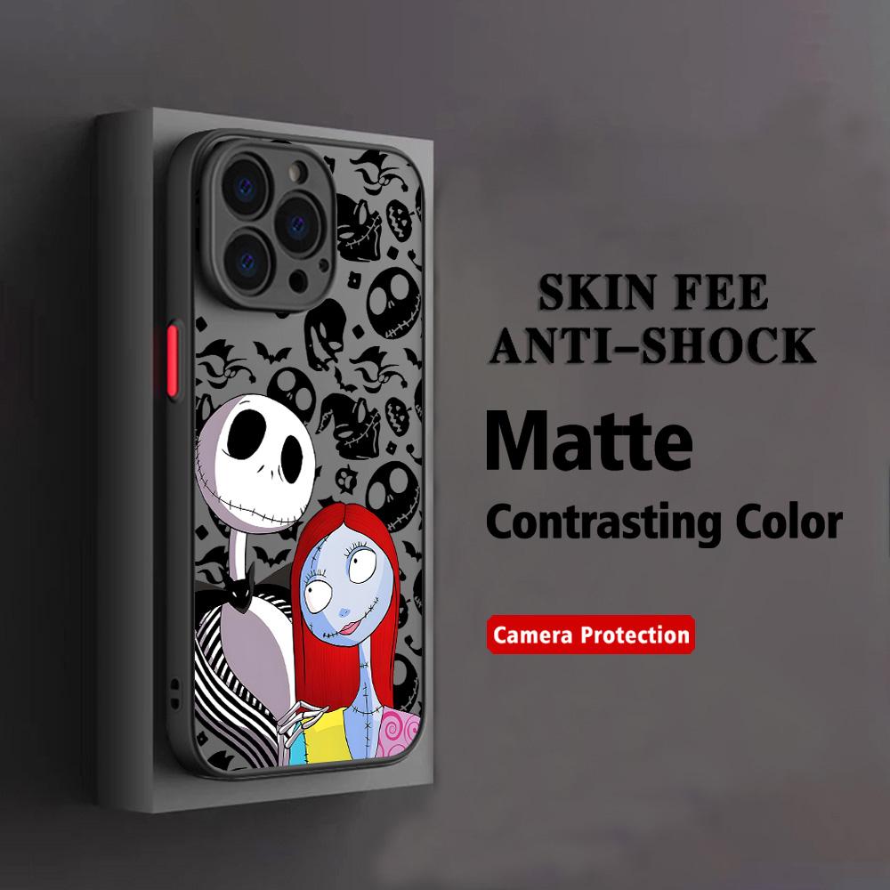 QUENTE Capa de Celular O Estranho Mundo de Jack Para iPhone 17 16e 16 15 14 13 12 11 Mini Pro Air Max X XR XSMax 7 8 6 Plus Fosca