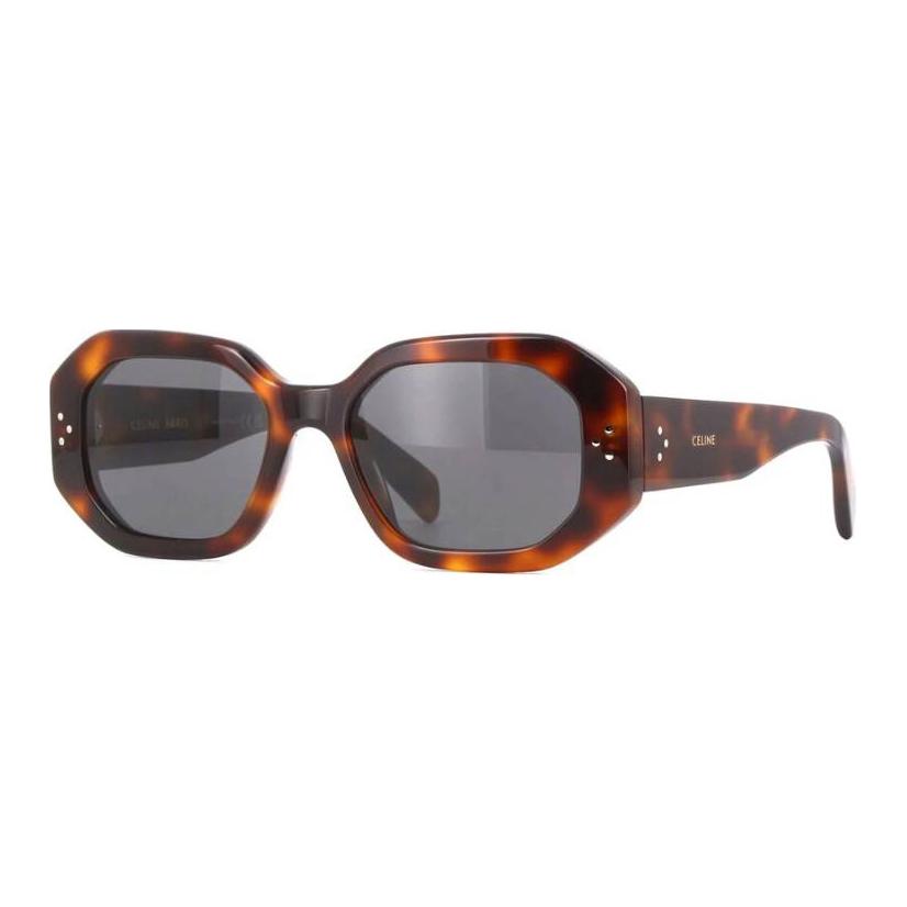 Celine Irregular Shape Sunglasses With Mirror Leg Decoration Women sunglasses Brown CL40255I-53A-52
