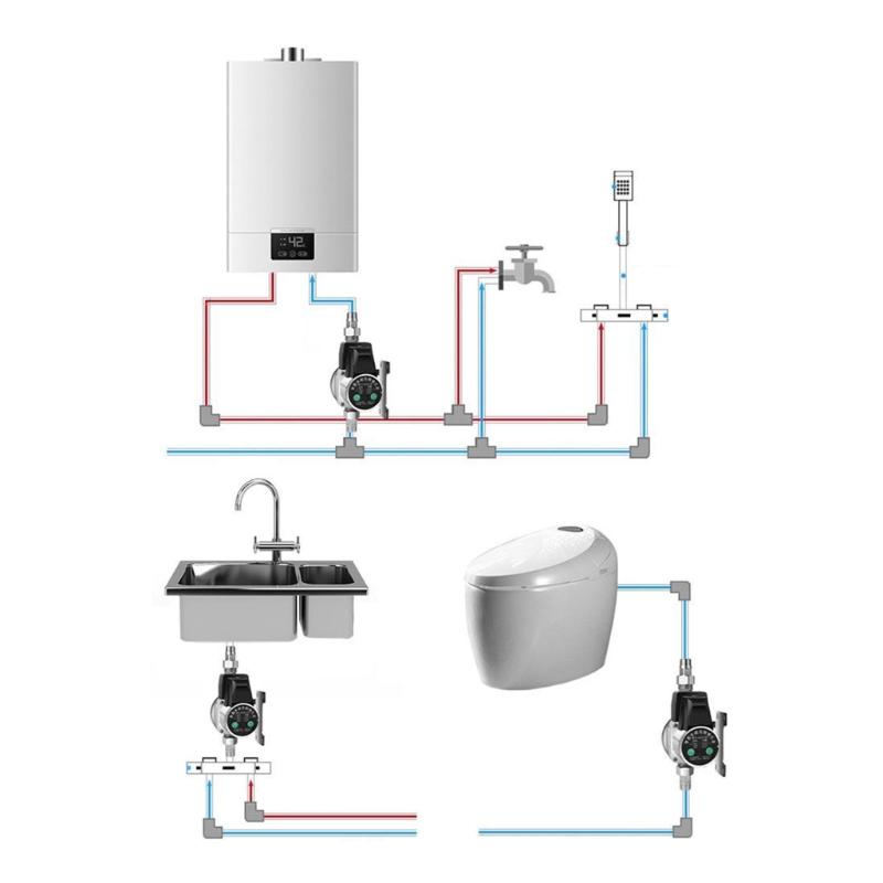 Water Heater Faucet Booster 24V Permanent Magnet Frequency Conversion Booster Pump Gas Water Heater Booster Pump