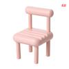 Mini Simulation Chair 1:12 Dollhouse Miniature Chair Folding Chair Armchair House Decor Toy