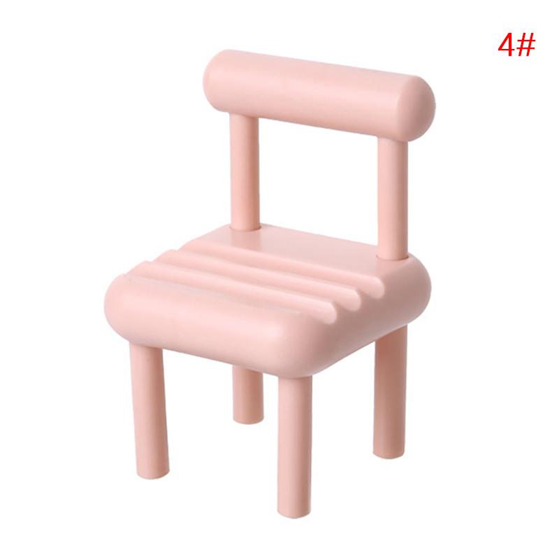 Mini Simulation Chair 1:12 Dollhouse Miniature Chair Folding Chair Armchair House Decor Toy