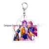Kpop Demon Hunter Girl Group Keychain: Lumi, Zoe, Mira & Qin Yu Cute Acrylic Schoolbag Pendant
