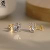 ORSA JEWELS 925 Sterling Silver with a Stunning Oval Zirconia, Simple Yet Elegant Jewelry for Women, for Everyday Wearing LZE53