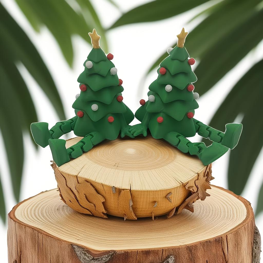 1pc [2D Flat], 3D-Printed Christmas Tree Ornaments for Holidays Like Christmas, New Year'S, Halloween, And Birthdays.