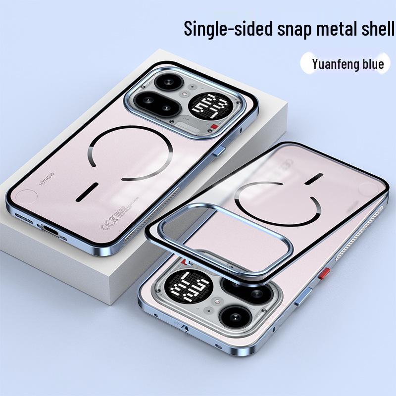 Nothing Phone 4 Pro Magnetic Metal Snap Drop-Proof Frosted Case