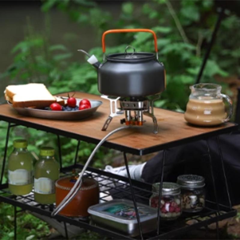 Outdoor Kochen Rucksackkocher Leichter Kocher Bergsteigen Gaskocher für Wandern und Picknicks