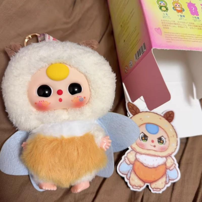 Latest Genuine Stock Baby Three Elf Plush  Cute Trendy Vinyl Doll Decoration Ornament Little Bee Figurine Toys  Gifts