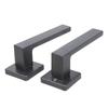 Practical Matte Black Dummy Door Handle Set 2 Pack Easy Installion Designs Accessory for Contemporary Interior Door