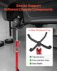 Hydraulic Transmission Jack, 1100 Lbs / 0.5 Ton Lifting Capacity Telescoping Transmission Jack with Foot Pedal, 360° Swivel Wheel, 112-187 Cm High