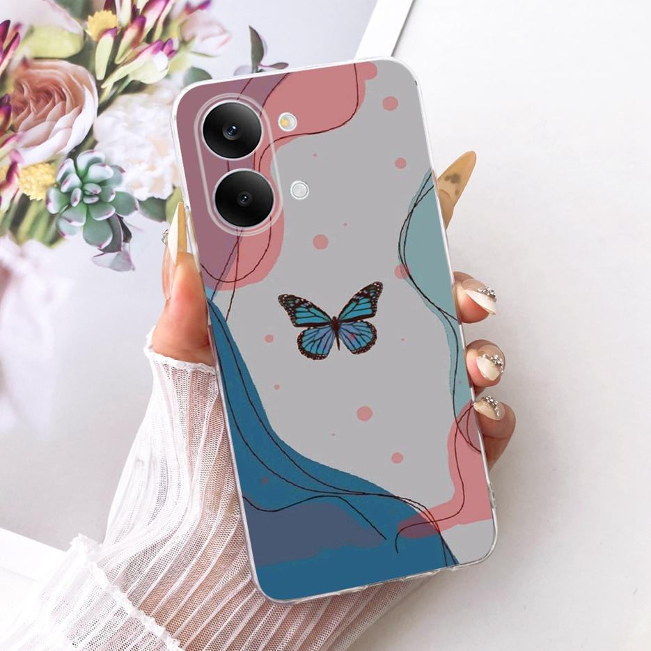 For Xiaomi Redmi Turbo 5 Max Case Cute Cat Flowers Painted Cover Soft Slim Phone Case For Xiaomi Redmi Turbo 5 Turbo5 Max Fundas