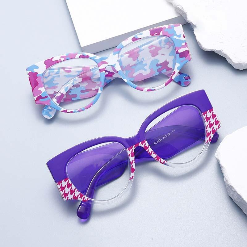 Fashion Reading Glasses For Women Big Frame Cat Eye Computer Glasses Vision Care Transparent Prescription Glasses Okulary