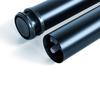 Emuca 4er-Set Tischbeine, Durchmesser 60mm, H 710mm, Stahl, schwarz lackiert