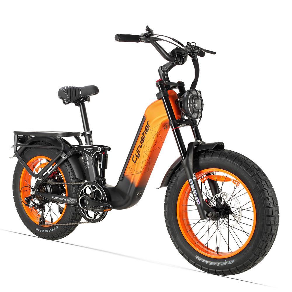 Cyrusher Kommoda 3.0 Adult Outdoor E-Bike 48V20AH Battery 250W Motor City Electric Mountain Bike 20 Inch Off-Road Tires Electric Bicycle