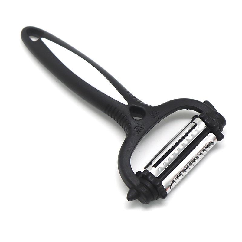3-in-1 Rotary Multi-functional Melon Grater & Peeler: Portable Stainless Steel Kitchen Tool for Grating and Peeling Fruits