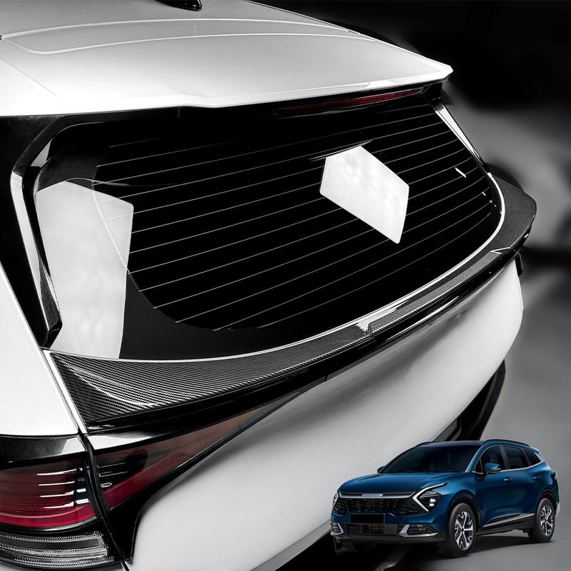 Car Sports Spoiler For Kia Sportage NQ5 Rear Roof Spoiler ABS Trim Strip Trunk Top Wing Lip Cover Exterior Upgrade Accessories