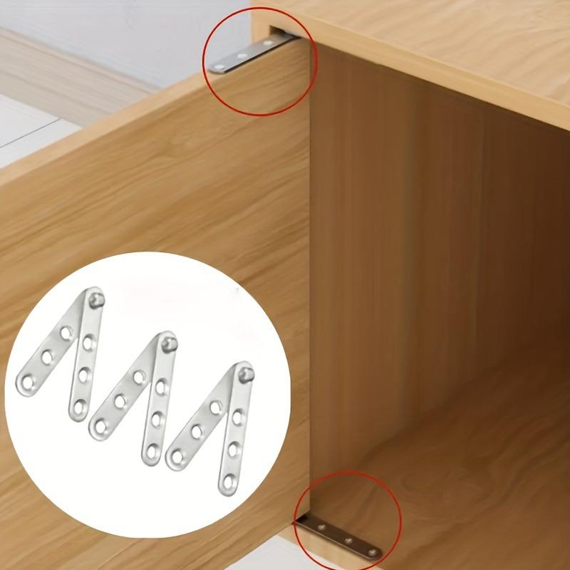 6 PCS Heavy-Duty 360° Rotating Concealed Hinges, Stainless Steel Flush-Mounted Fittings for Cabinets & Doors