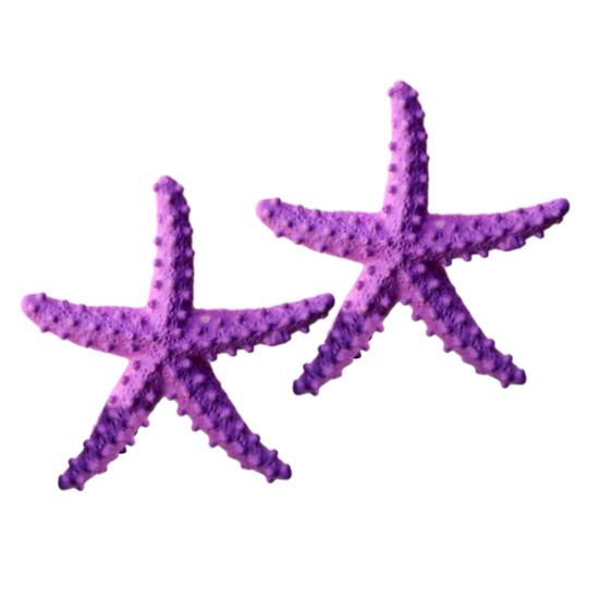 

2 Pcs Mini Resin Starfish Ocean Decor Tiny Summer Starfish Figurine for Miniature DIY Crafts Fairy Garden Ornament Beach Party Home Decoration фіолетовий
