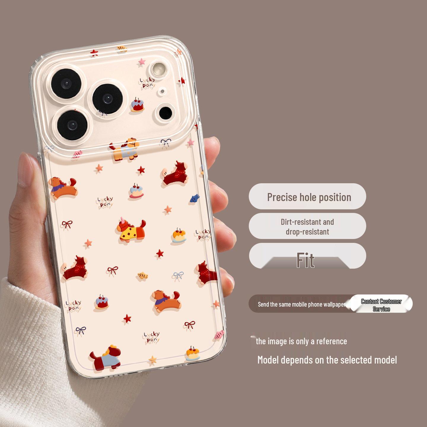 

Year of the Horse iPhone 17 Pro Max Case - Happy Little Horse Design iPhone 14 Pro