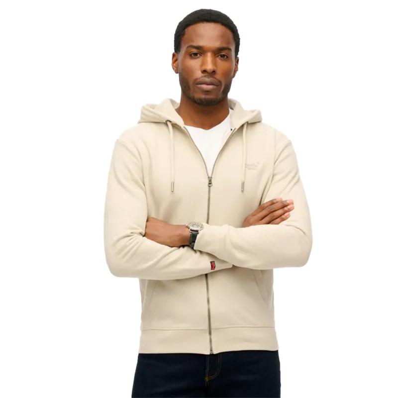 Superdry Essential Sweatshirt Full zip Cotton and recycled polyester