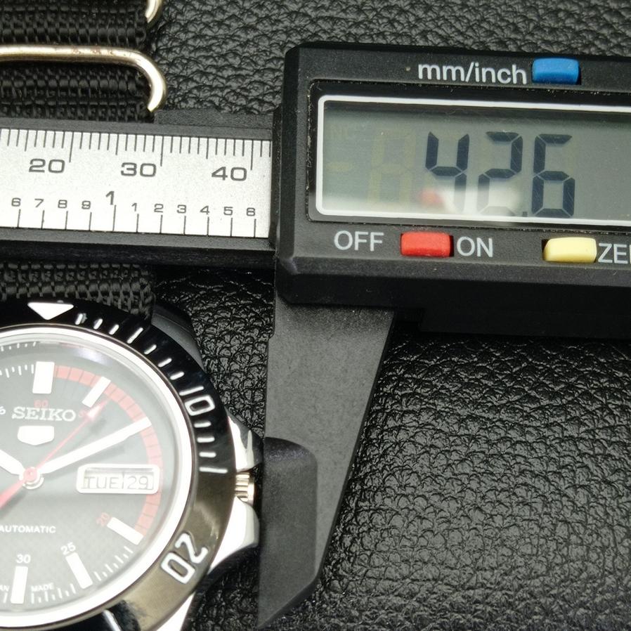 JAPAN SEIKO 5 HERRE AUTOMATISK 6309A OVERNYTTET BLACK DIAL WATCH a426510-2 RL-a426510