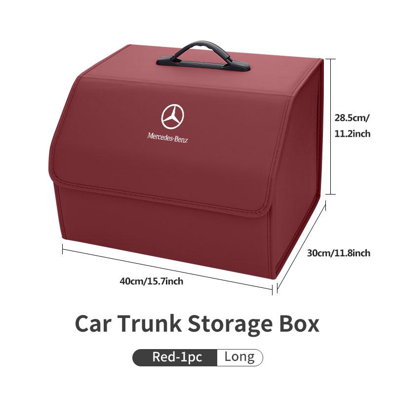 For Mercedes Benz Car Organizer Trunk Storage Box Stowing Tidying Container Bag W202 W212 W126 W140 W168 W177 CLS GLE GLC GLS