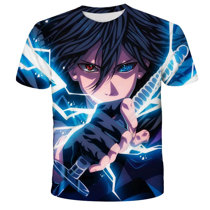 

Полиэстер быстросохнущий Наруто мужской топ летняя повседневная удобная быстросохнущая дышащая детская футболка одежда XXS-6XL 12 6XL