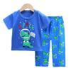 Kids' Summer Cotton Lounge Set - Short Sleeve T-shirt & Long Pants for Boys & Girls