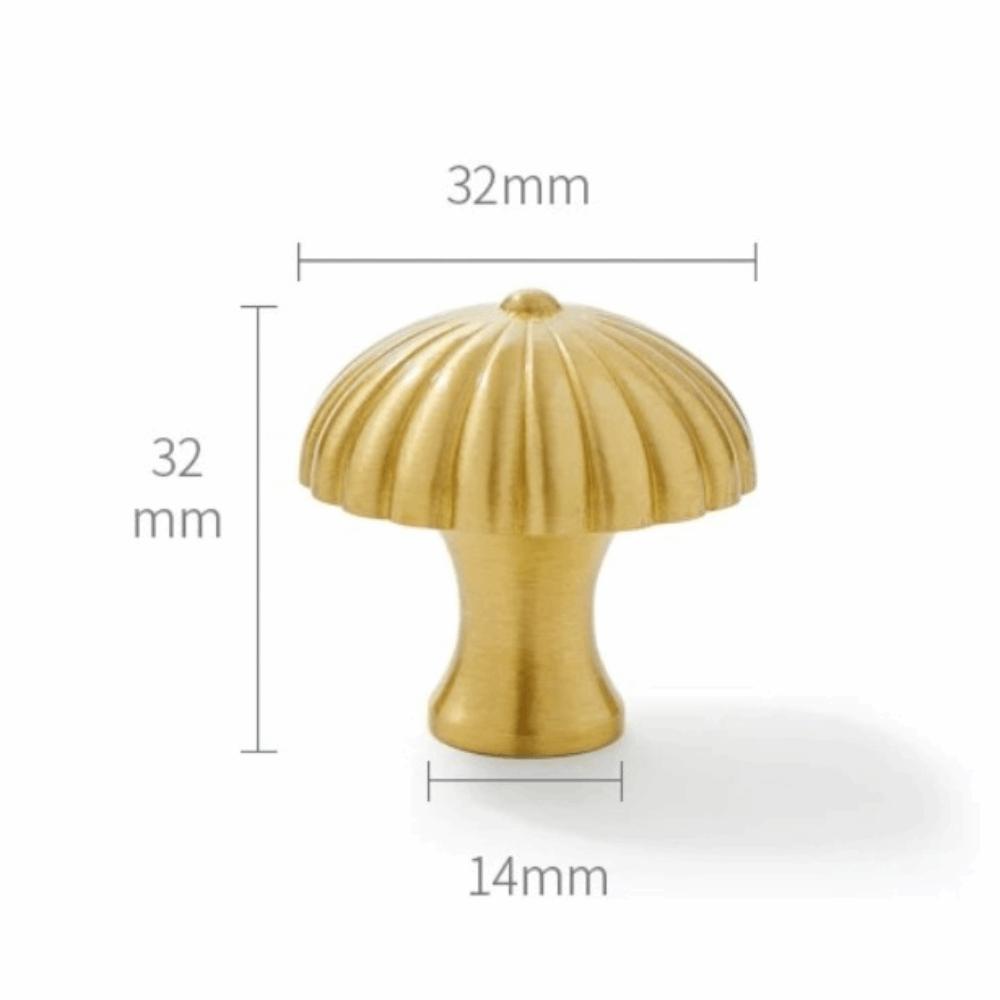 Klassischer Messing Schranktürgriff Goldene Regenschirmform Messinggriffe Europäischer Stil Kleiderschrankknöpfe Schrank Schublade